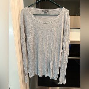 Vince Heather Gray Long Sleeve Top